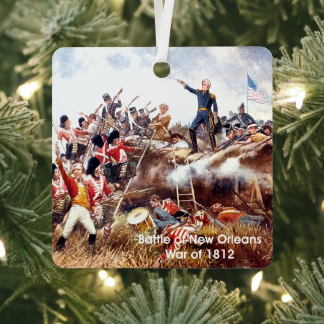 TOP Guerre de 1812 Ornement métallique (Insitu)