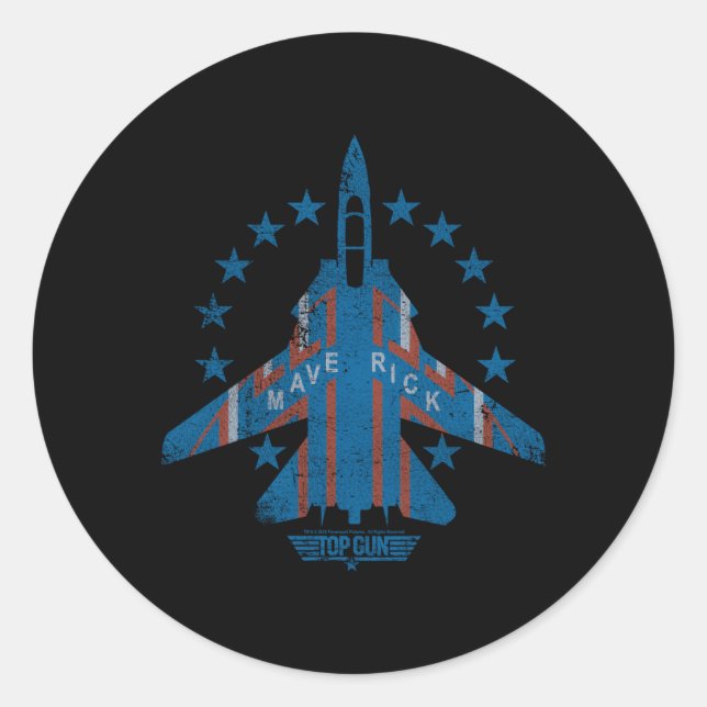 Top Gun Maverick Classic Round Sticker (Front)