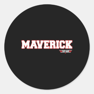 Top Gun Maverick Name Classic Round Sticker