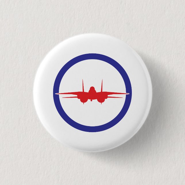 Top Gun Themed Button for Top Gun Themed Party (Front)