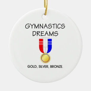 TOP Gymnastics Dreams Ceramic Ornament