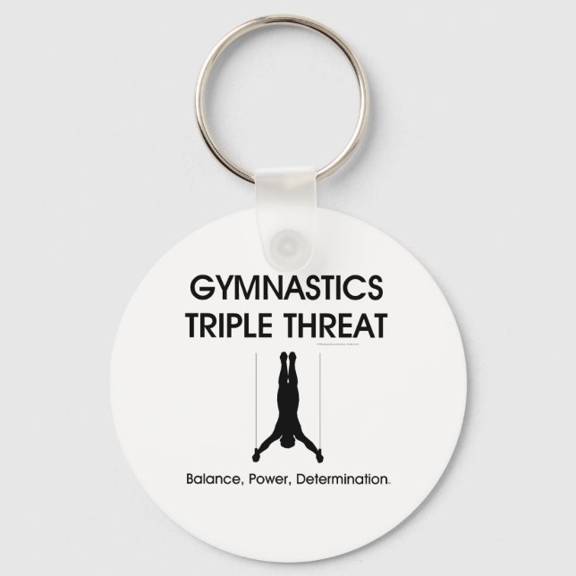 TOP Gymnastics Triple Threat (Men's) Keychain (Front)