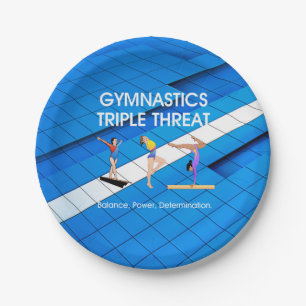 TOP Gymnastics Triple Threat Paper Plate