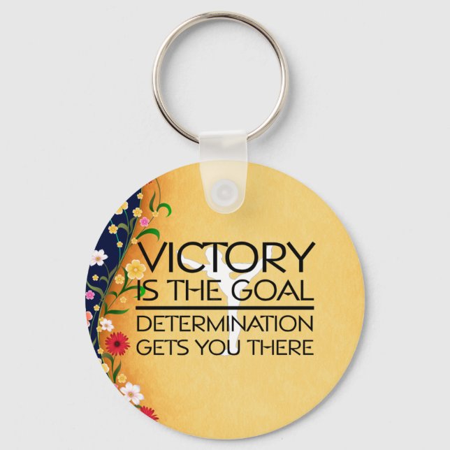 TOP Gymnastics Victory Slogan Keychain (Front)