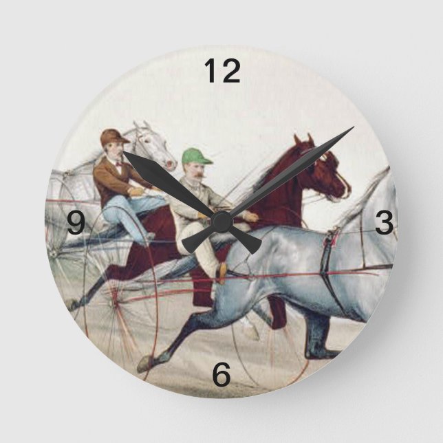 TOP Harness Racing Round Clock (Front)