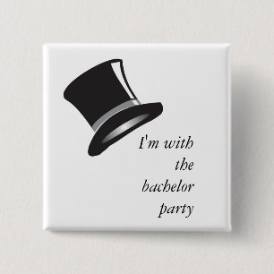 Top Hat 2 Inch Square Button