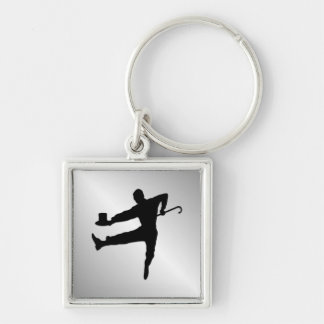Top Hat and Cane Tap Dancer Keychain