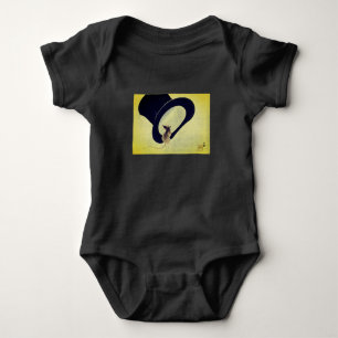 Top HAT AND MOUSE WITH BABY BODYSUIT CUSTOM NAME