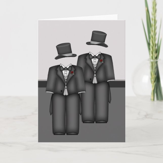 Top Hat and Tails Card (Front)