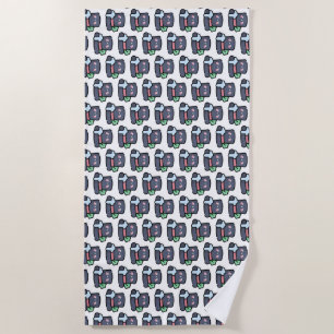 top hat beach towel