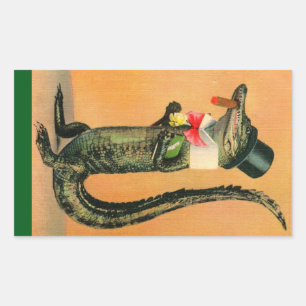 Top Hat Gator Sticker