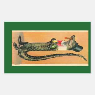 Top Hat Gator Sticker