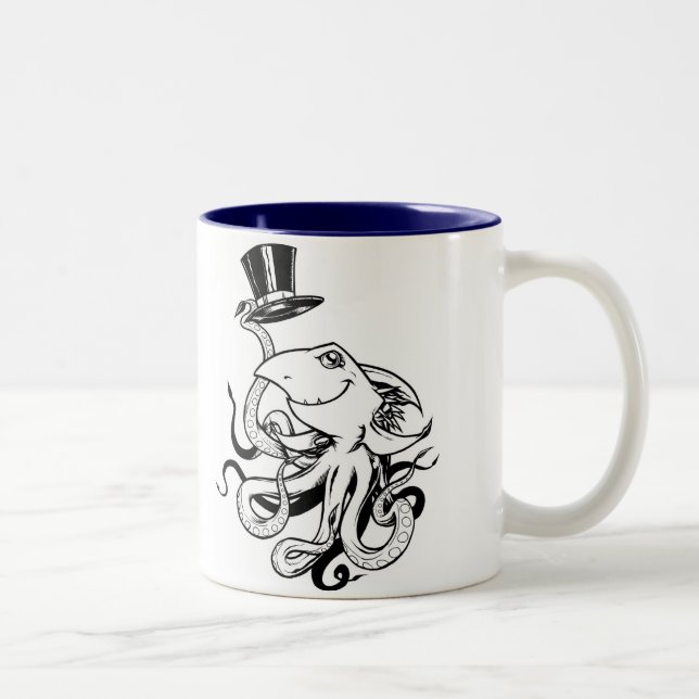 Top Hat, I CHOMP therefore I AM Two-Tone Coffee Mug (Right)