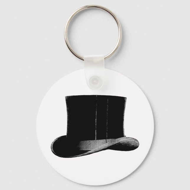 top hat keychain (Front)