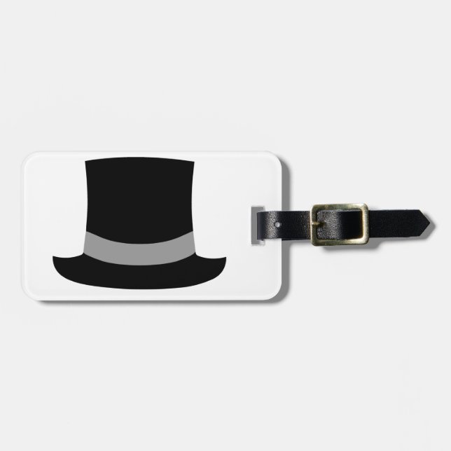 Top Hat Luggage Tag (Front Horizontal)