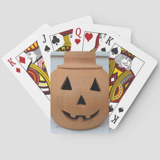 Top Hat Pumpkin Playing Cards (Back)