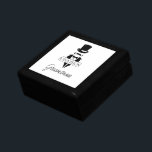 Top Hat Tuxedo Groomsman Gift Box<br><div class="desc">Top Hat Tuxedo Groomsman gift box. Create the perfect wedding or bachelor party gift. Further customize this design by selecting the "customize further" link.</div>