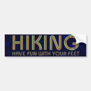 TOP Hiking Fun Bumper Sticker