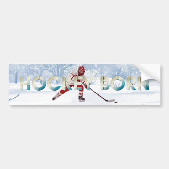 TOP Hockey Born Bumper Sticker (Front)