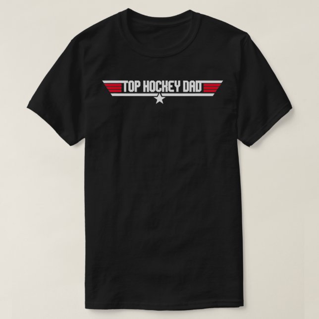 Top Hockey Dad Funny Father 80s Father's Day gift (Design Front)