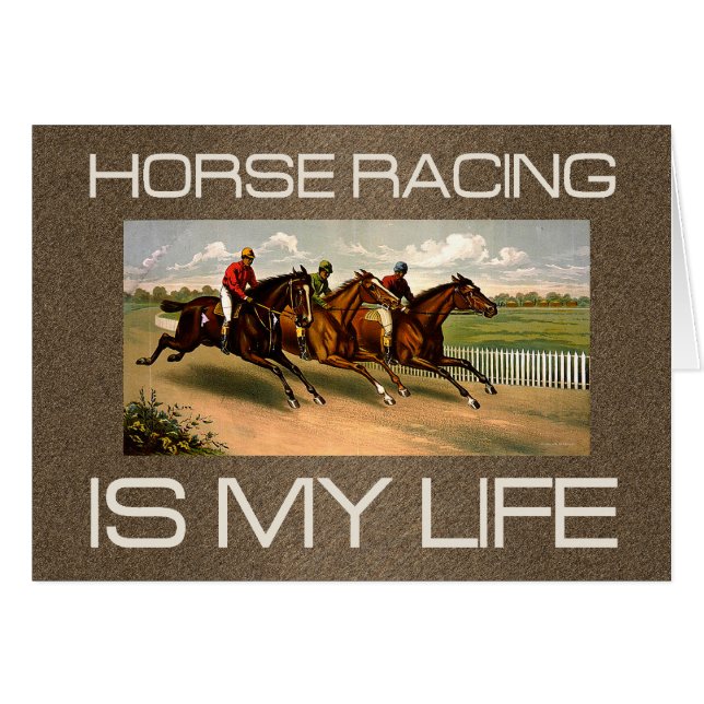 TOP Horse Racing Is My Life (Front Horizontal)