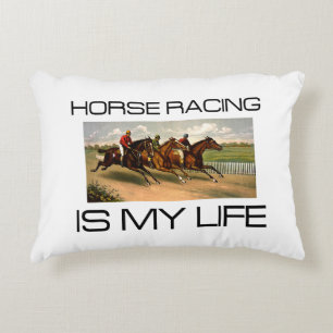 TOP Horse Racing is My Life Decorative Pillow