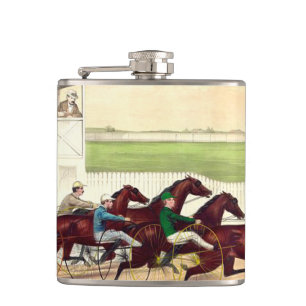 TOP Horse Racing Is My Life Hip Flask