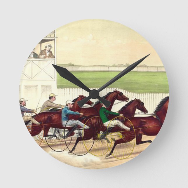 TOP Horse Racing Is My Life Round Clock (Front)