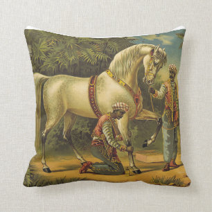 TOP Horse Royalty Throw Pillow