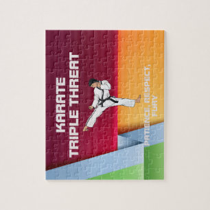 TOP Karate Slogan Jigsaw Puzzle