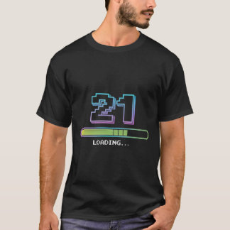 Top Level T-Shirt: '21' Polka Dots with Loading St