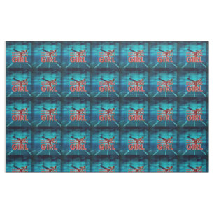 TOP Martial Arts Girl Fabric