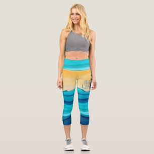 TOP Mermaid Lifeguard Capri Leggings