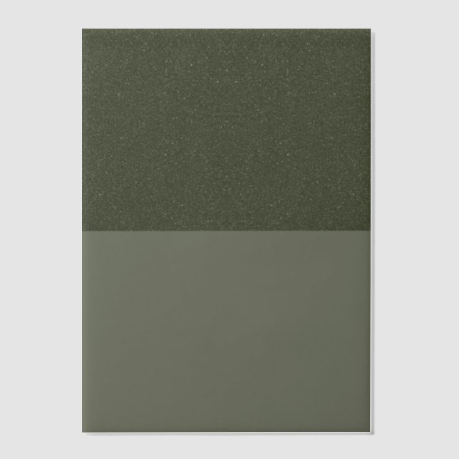 Top Noise Moss Green Vellum Overlay – Customizable Vellum Invitations (Front)