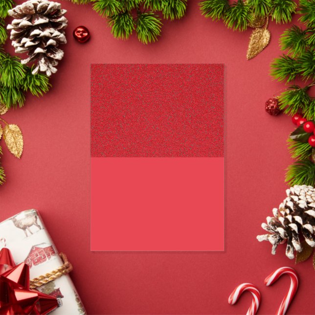 Top-Noise Tomato Red Acrylic Invitation (Custom) (Insitu (Holiday))