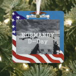 TOP Normandy Metal Ornament<br><div class="desc">For Normandy D-Day history fans comes a metal ornament World War II and american history fans.</div>