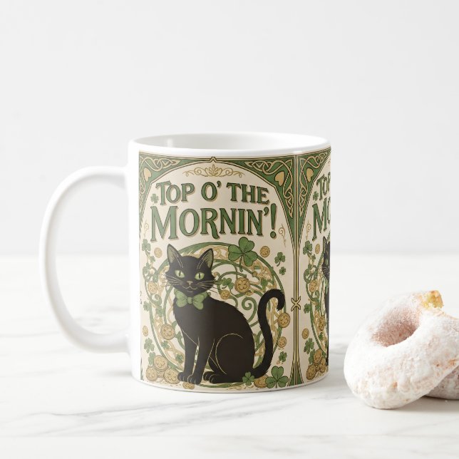 Top O' The Mornin' Coffee Mug (Avec donut)