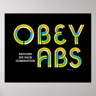 TOP Obey Abs Poster