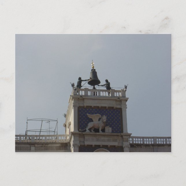 Top of Clock Tower,St. Mark's Square, Venice 2 Postcard (Front)