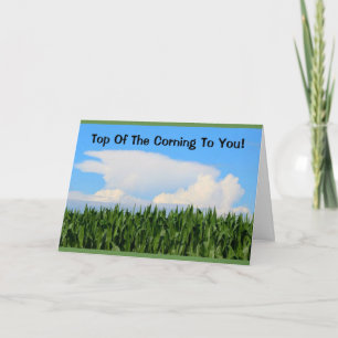 Top Of The Corning To You St. Patrick's Day Card