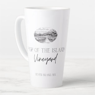 Top of the Island Winery latte mug