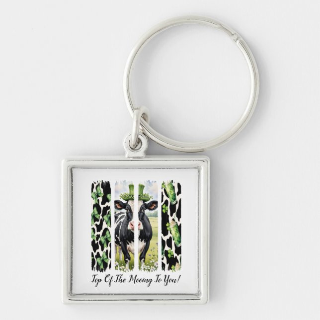 Top Of The Mooing To You Keychain (Front)