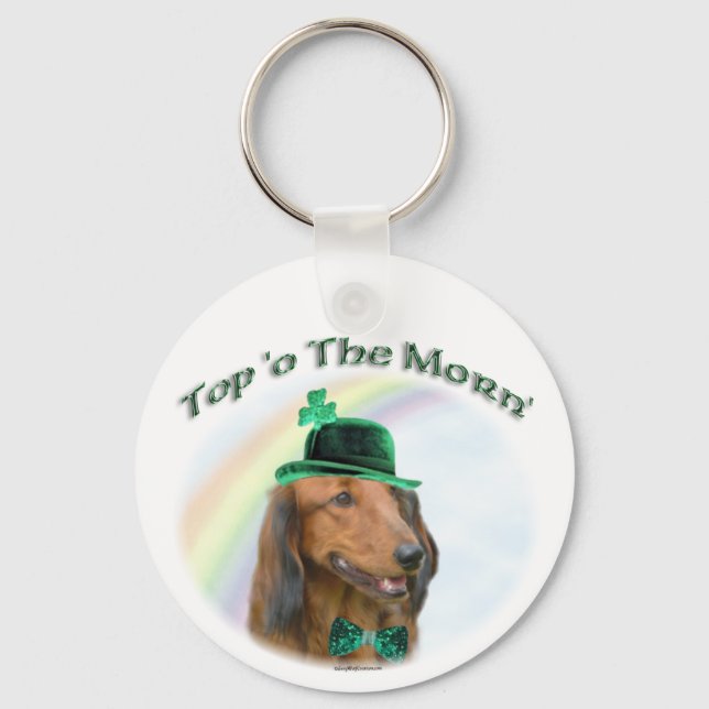Top of the Morn Dachshund  Keychain (Front)