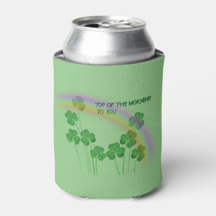 Top of the Morning Irish Clovers Can Cooler