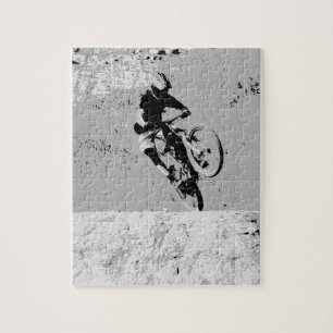 Top of the Mountain - Mountain Biker Jigsaw Puzzle