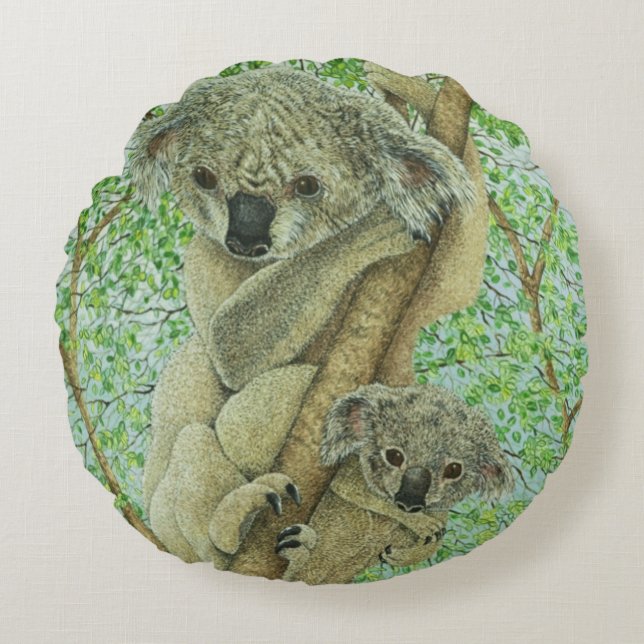 Top of the tree round pillow (Front)