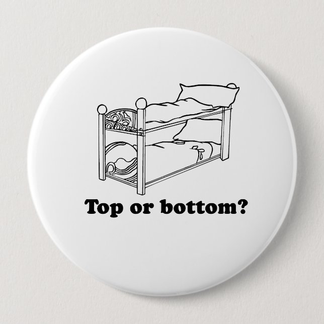 Top or bottom 4 inch round button (Front)