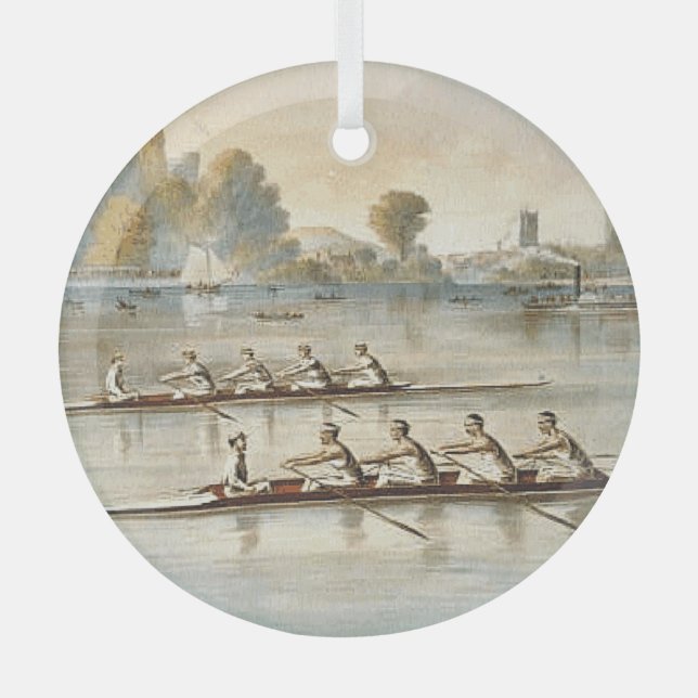 TOP Ornement en verre d'aviron (Recto)
