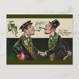 Top o'the Mornin' Vintage St. Patrick's Day Postcard