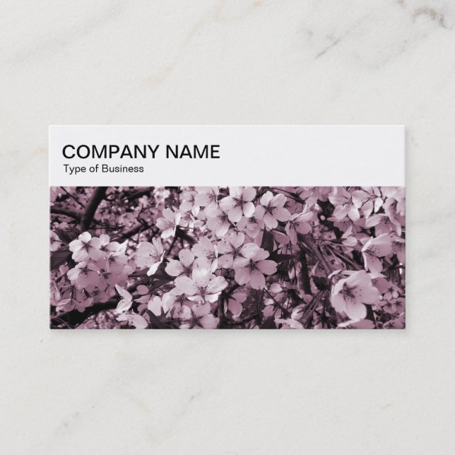Top Panel - Cherry Blossom Business Card (Front)